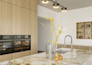 create 3d realistic interior kitchen visualization